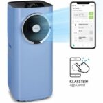 Klarstein Kraftwerk Smart 10K Climatiseur Mobile, 2900 watts – 10000 BTU – Bleu pastel