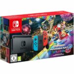 Nintendo Switch avec paire de Joy-Con Rouge Néon et Bleu Néon + Mario Kart 8 Deluxe