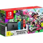Nintendo Switch avec paire de Joy-Con Rouge Néon et Bleu Néon + Splatoon 2
