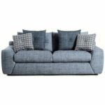 WILLEM – Canapé droit fixe 2 places – Bleu clair