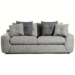 WILLEM – Canapé droit fixe 2 places – Gris