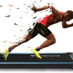 CITYSPORTS Tapis de Course Electrique Moteur 440W, Bluetooth Haut-parleurs Intégré, Vitesse Réglable, Écran LCD & Compteur de Calories, Ultra Fin et Silencieux, Destiné pour Maison/Bureau