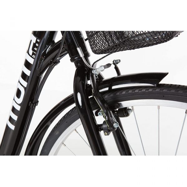 Vélo Trekking Moma Bikes 26 Pouces - Cadre Alu, Shimano 18 Vitesses, Suspension, équipé