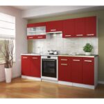 ULTRA Cuisine complète avec plan de travail- Rouge mat