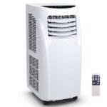 COSTWAY Climatiseur Monobloc Mobile 3 en 1 avec Télécommande 7000 BTU Chaud/Froid -Programmable 17 à 30℃ Silencieux