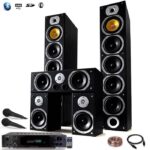 Ensemble Home-cinéma Hifi Karaoké Home SOUND 1240W + ampli 360W + 25M de câble de liaison + 2 Micros