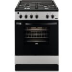 FAURE FCM640HCSA-Cuisinière table mixte gaz / électrique-4 foyers-Four électrique-Catalyse-56 L-A-L 60 x H 88,9 cm-Silver