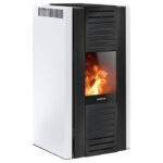 Poêle à granulés Justus Sirkos Aqua 2.0 | 6 kW – Blanc