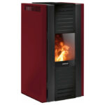 Poêle à granulés Justus Sirkos Aqua 2.0 | 6 kW – Bordeaux