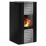 Poêle à granulés Justus Sirkos Aqua 2.0 | 6 kW – Noir